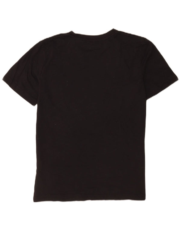 Hurley Girls Graphic T-Shirt Top 14-15 Years Black Cotton