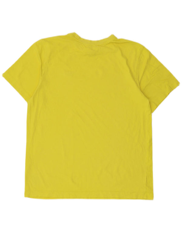 Nike Mens T-Shirt Top Medium Yellow Cotton