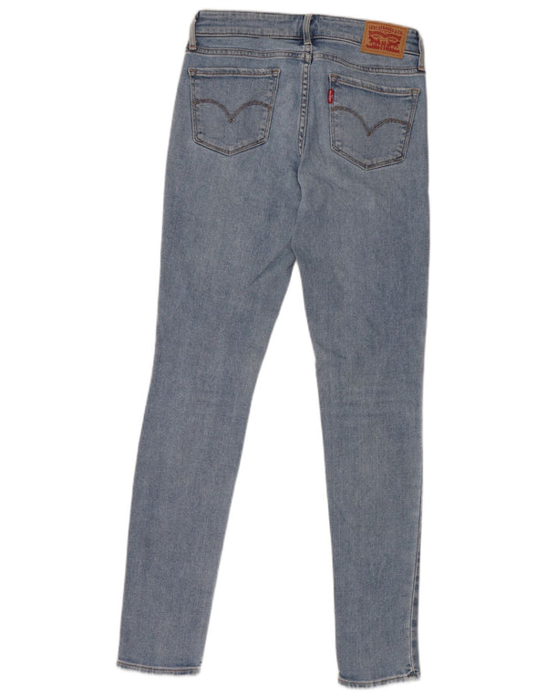 Levi's Womens 711 Distressed Skinny Jeans W25 L30 Blue Cotton