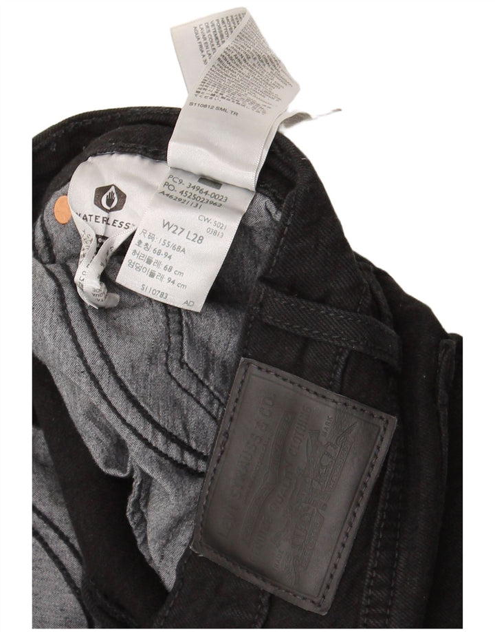 Levi's Womens Wedgie Straight Jeans W27 L28 Black Cotton