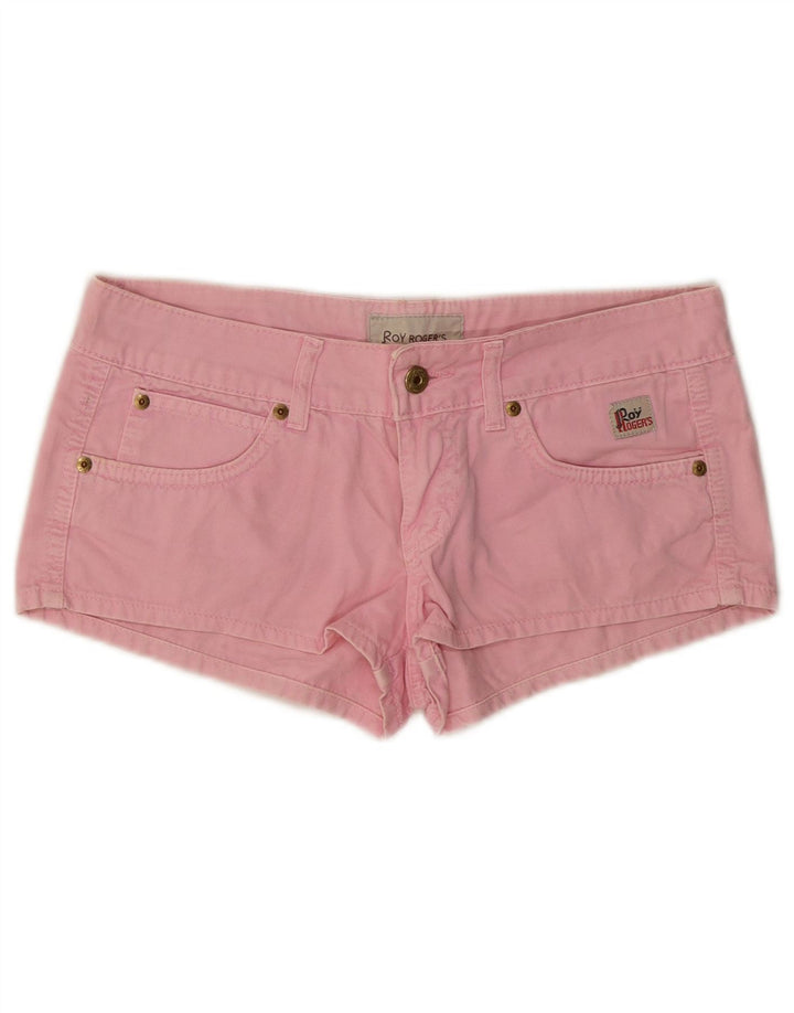 Roy Rogers Womens Hot Pants W27 Small  Pink Cotton