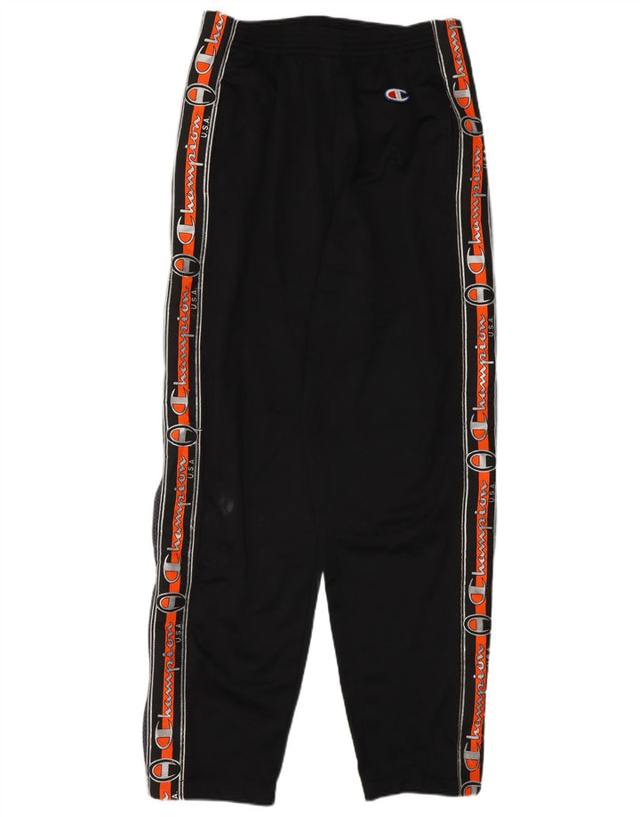 Champion Mens Graphic Tracksuit Trousers Medium Black Colourblock