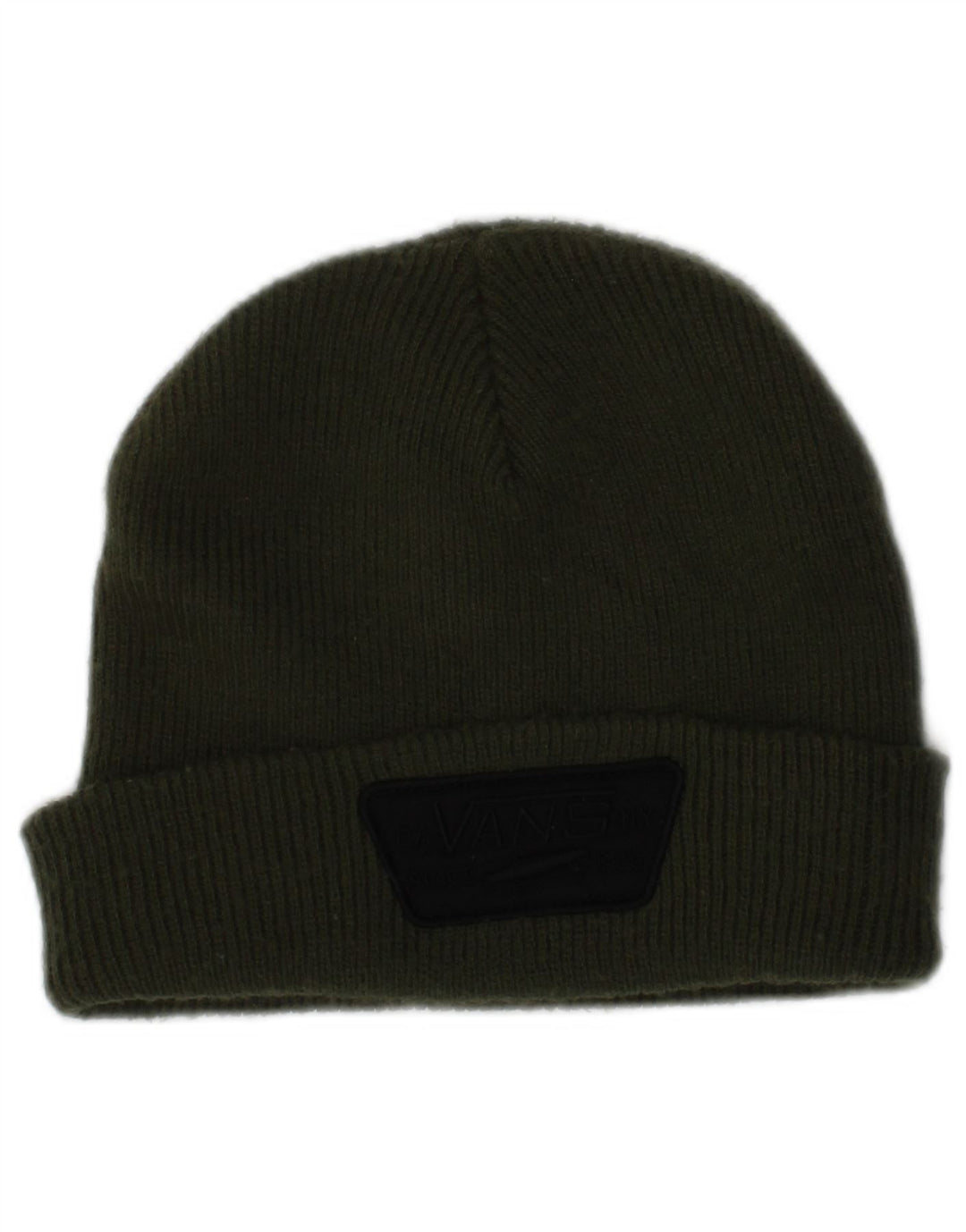 Vans Mens Knit Beanie Hat One Size Khaki Acrylic Logo