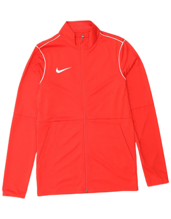 Nike Mens Dri Fit Graphic Tracksuit Top Jacket Small Red Polyester