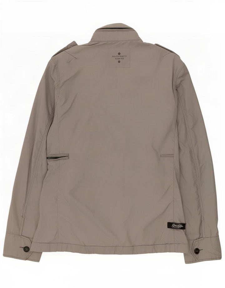 G-Star Mens Military Jacket UK 40 Large Grey Polyamide