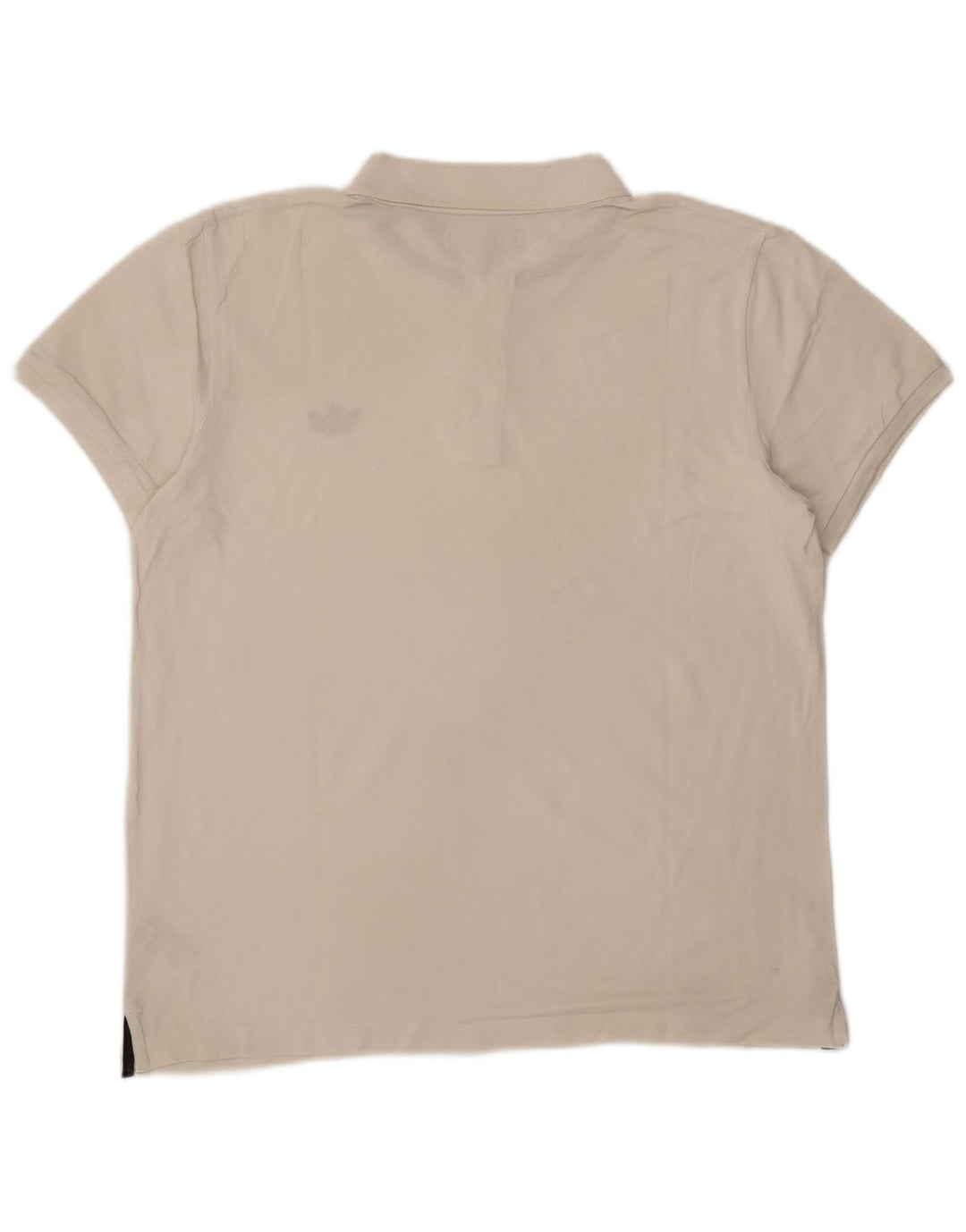 Adidas Mens Polo Shirt Large White Cotton