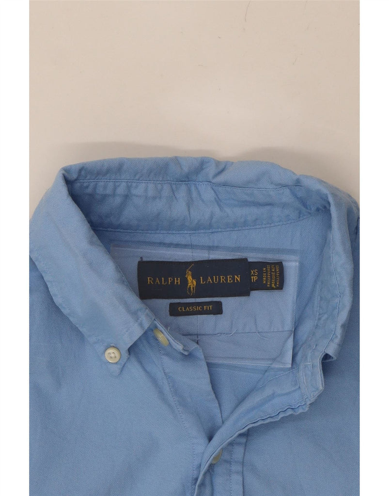 RALPH LAUREN Mens Classic Fit Shirt XS Blue Cotton Vintage Ralph Lauren and Second-Hand Ralph Lauren from Messina Hembry 