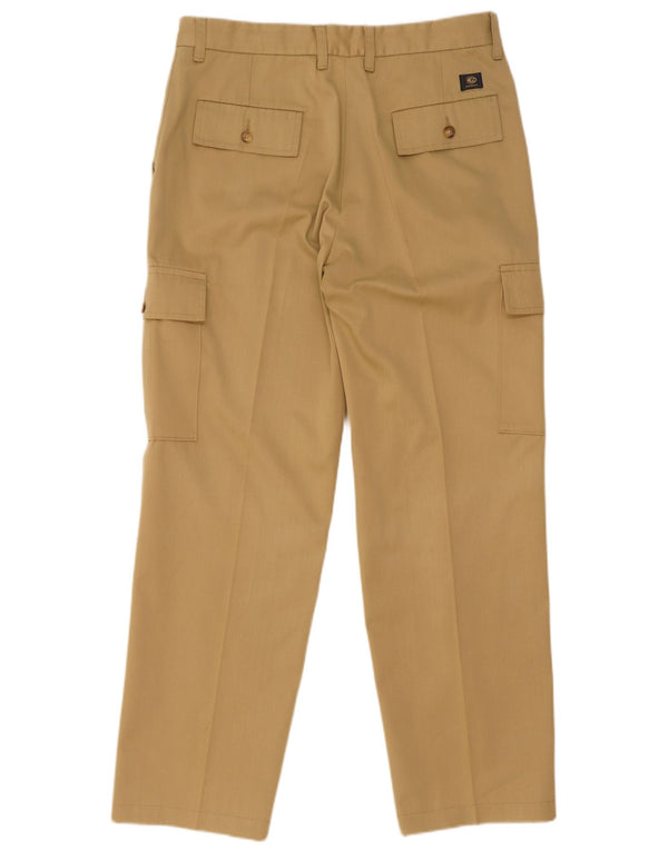 Carrera Mens Straight Cargo Trousers IT 50 W32 L31 Beige Cotton