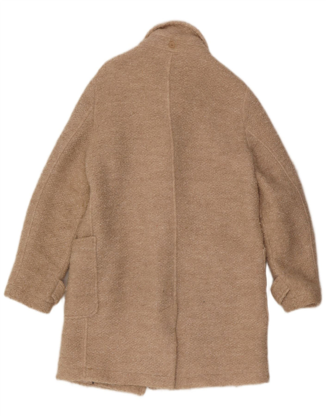 Tommy Hilfiger Womens Duffle Coat UK 10 Small Beige Wool