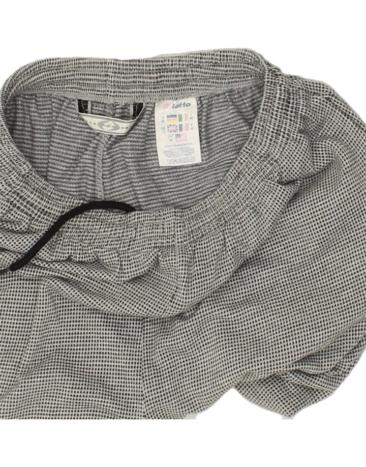 LOTTO Womens Sport Shorts UK 12 Medium Grey Polyester Vintage Lotto and Second-Hand Lotto from Messina Hembry 