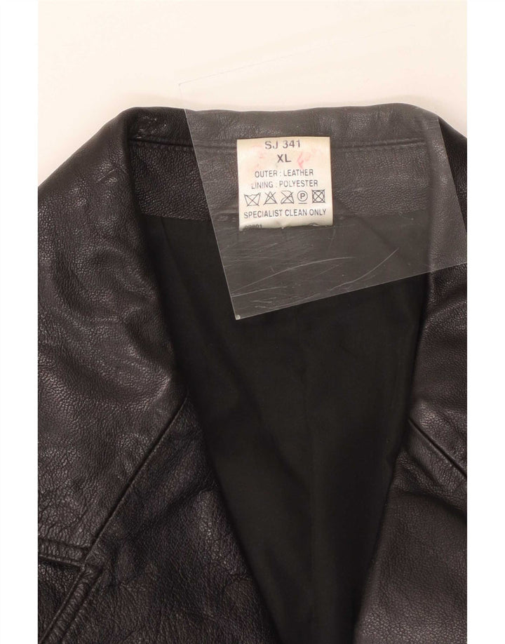 Vintage Mens Leather Jacket UK 42 XL Black