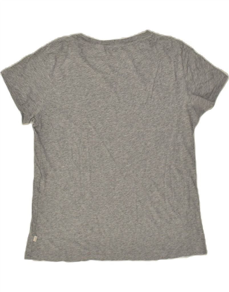 LEVI'S Womens Graphic T-Shirt Top UK 14 Medium Grey Vintage Levi's and Second-Hand Levi's from Messina Hembry 