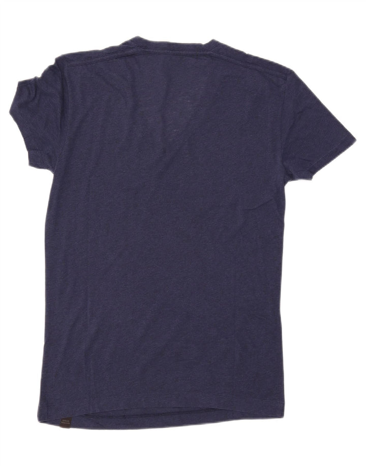 G-STAR Mens T-Shirt Top Medium Navy Blue Cotton