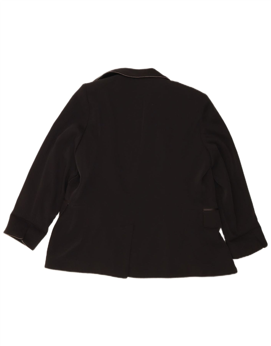 COAST Womens Open Blazer Jacket UK 16 Large Black Polyester