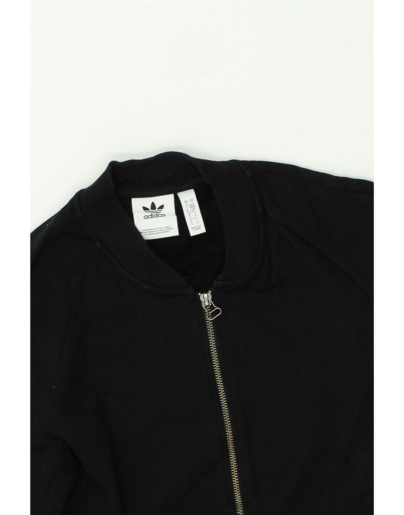 ADIDAS Mens Tracksuit Top Jacket Small Black Cotton | Vintage Adidas | Thrift | Second-Hand Adidas | Used Clothing | Messina Hembry 