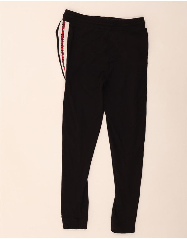 Tommy Hilfiger Mens Tracksuit Trousers Joggers Medium Black Colourblock
