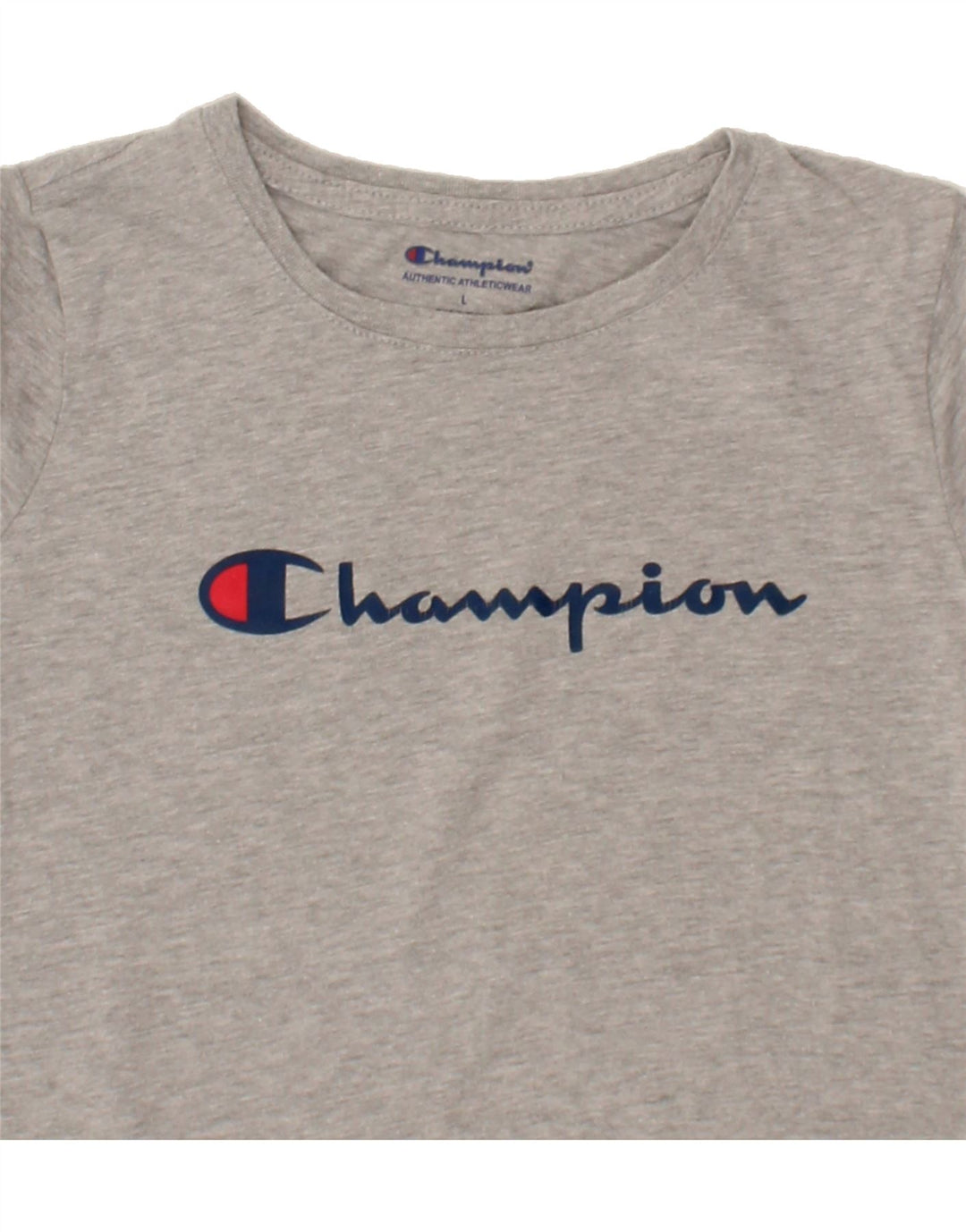 CHAMPION Boys Graphic Top Long Sleeve 11-12 Years Large Grey Cotton Vintage Champion and Second-Hand Champion from Messina Hembry 