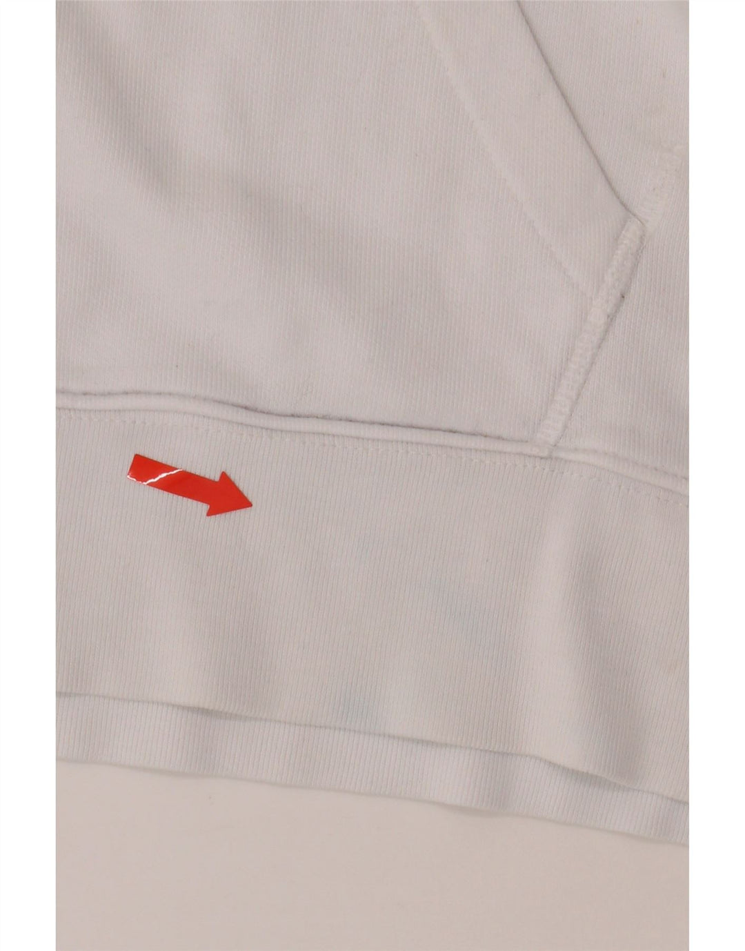 LEVI'S Womens Graphic Oversized Hoodie Jumper UK 14 Medium White Cotton Vintage Levi's and Second-Hand Levi's from Messina Hembry 