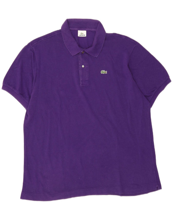 Lacoste Mens Polo Shirt Size 8 3XL Purple Cotton