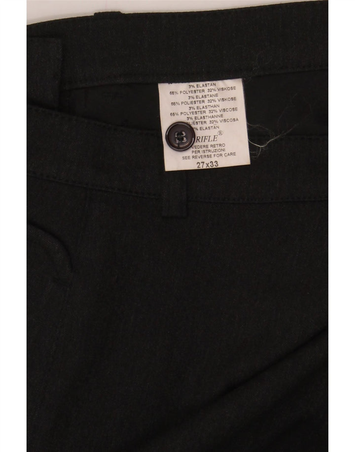 RIFLE Womens Straight Casual Trousers W27 L33 Black Vintage Rifle and Second-Hand Rifle from Messina Hembry 
