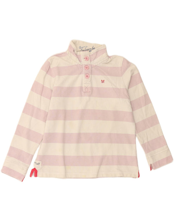 Crew Clothing Womens Sweatshirt Jumper UK 14 Large  Off White Cotton