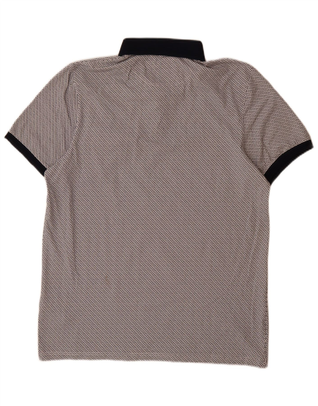 Ted Baker Mens Polo Shirt Size 4 Large Grey Spotted Cotton
