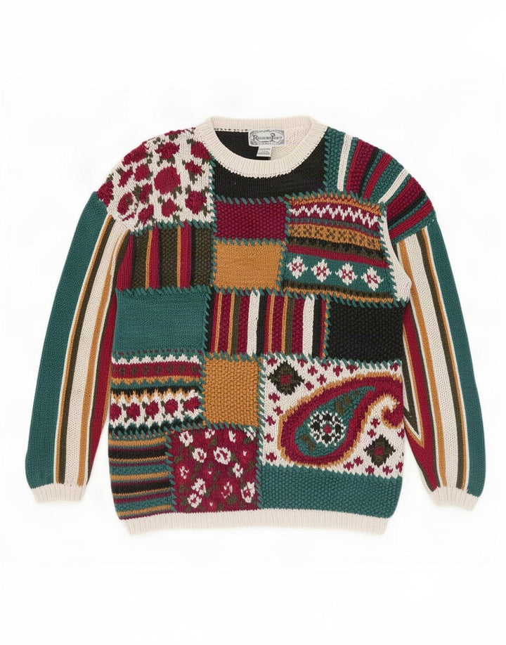 Reference Point Womens Crew Neck Jumper Sweater UK 16 Large Multicoloured N