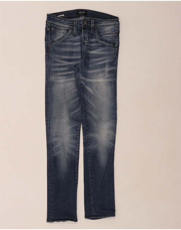 Jack & Jones Mens Slim Jeans W28 L30 Blue Cotton