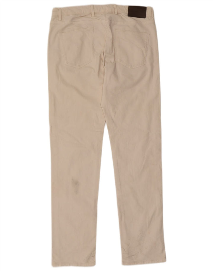 Massimo Dutti Womens Slim Jeans EU 42 Large W32 L31 White Cotton