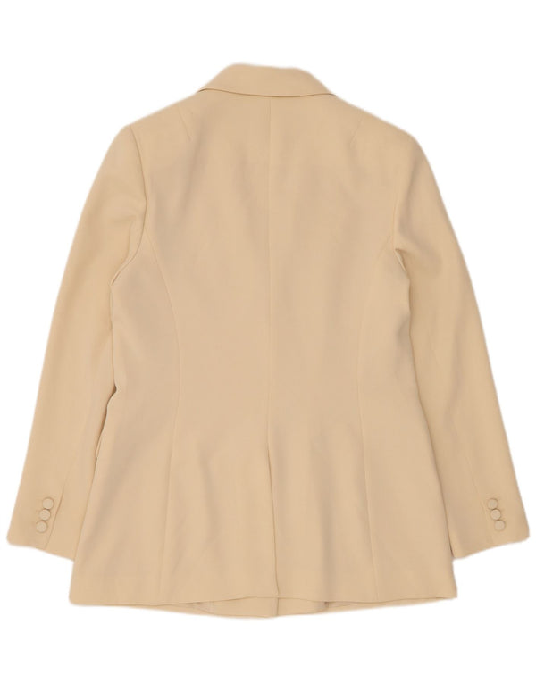 Phase Eight Womens 2 Button Blazer Jacket UK 14 Medium Beige Polyester