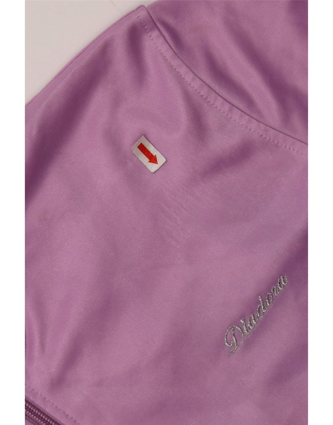 DIADORA Womens Tracksuit Top Jacket UK 16 Large Purple Polyester
