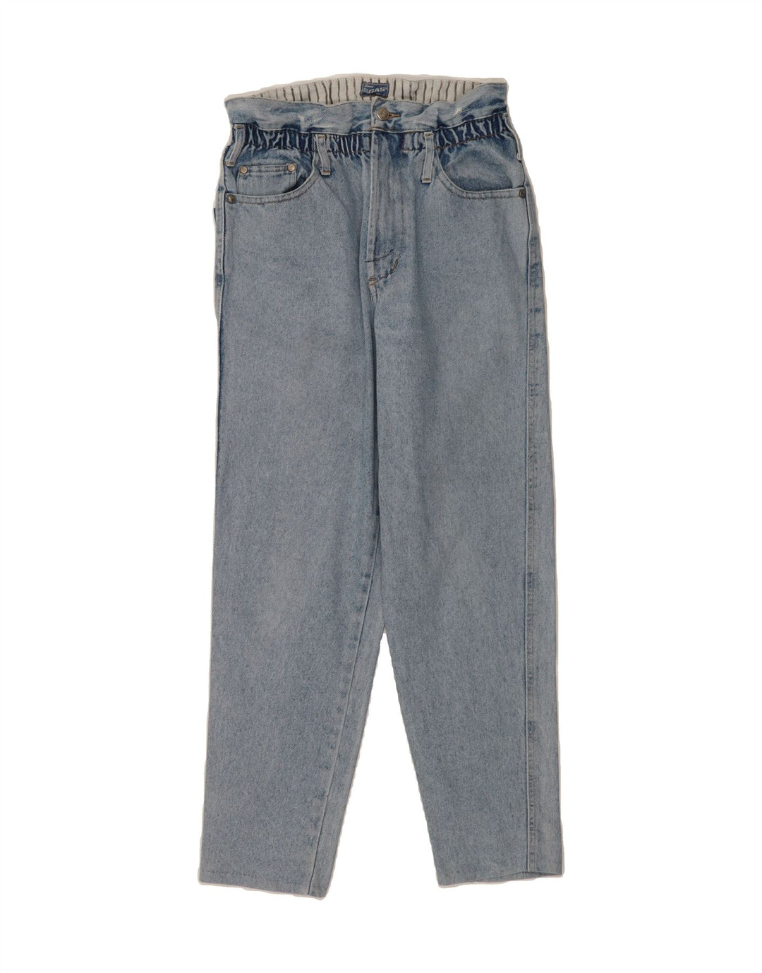 GAS Womens Tapered Jeans Small W27 L28 Blue Cotton Vintage Gas and Second-Hand Gas from Messina Hembry 