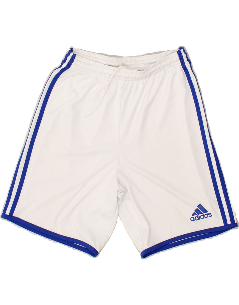 ADIDAS Mens Graphic Sport Shorts XS White | Vintage Adidas | Thrift | Second-Hand Adidas | Used Clothing | Messina Hembry 