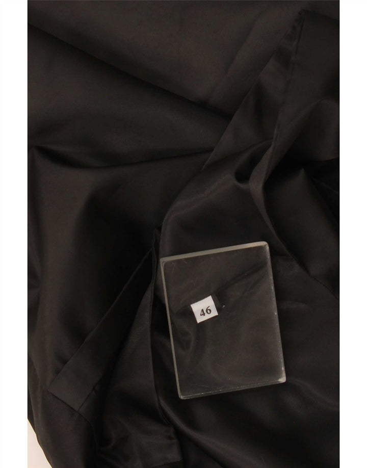 Vintage Mens Waistcoat IT 46 Small Black