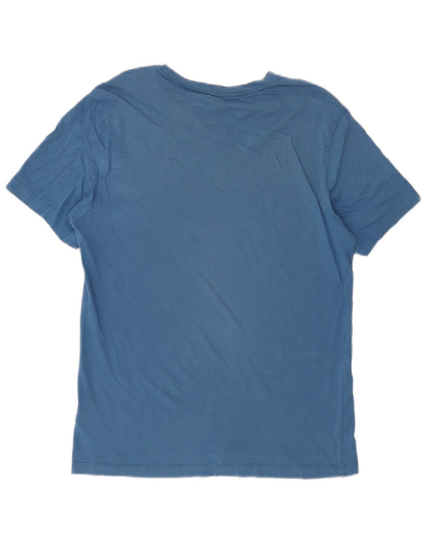 NIKE Mens T-Shirt Top Medium Blue Cotton