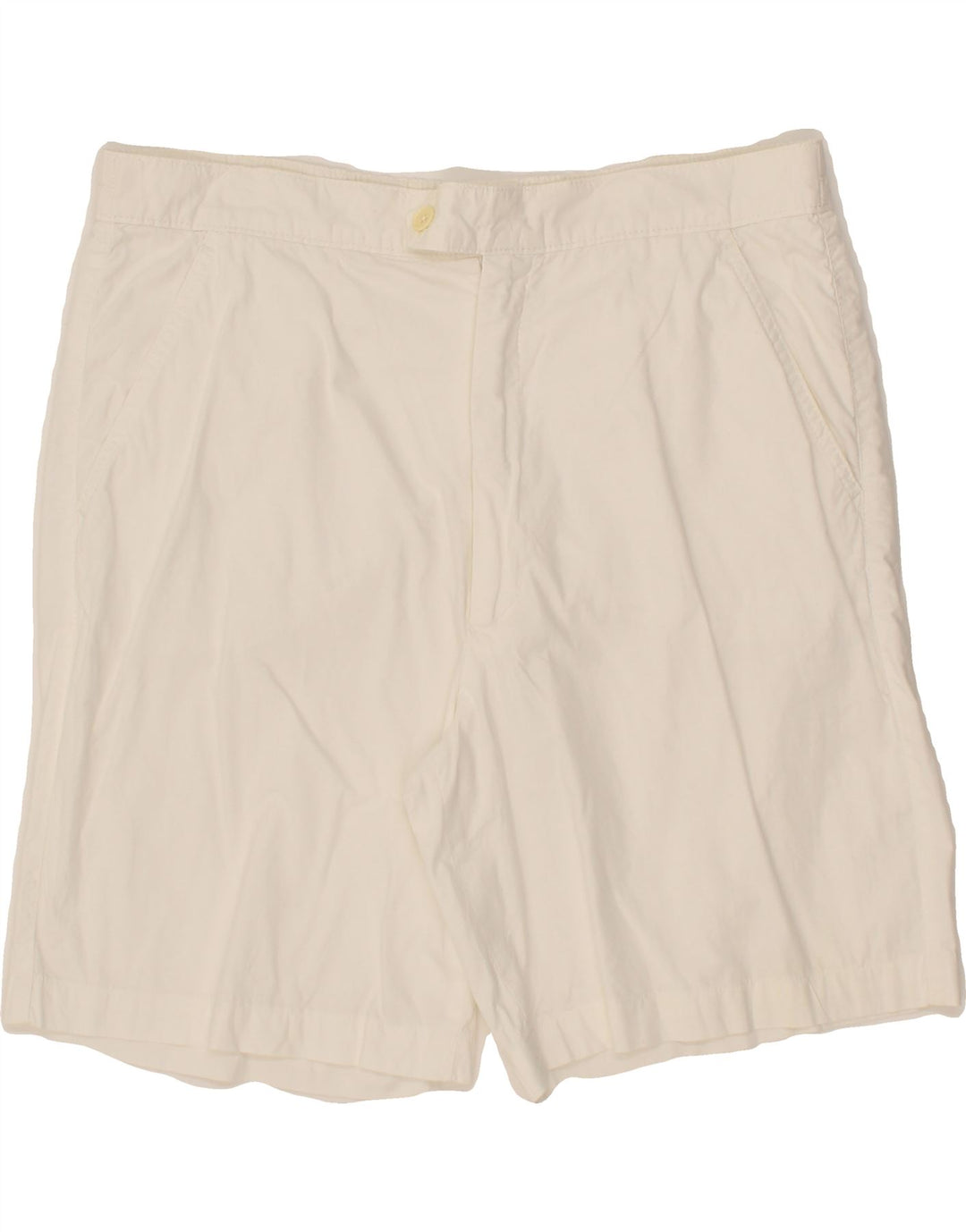 VINTAGE Mens Chino Shorts W33 Medium  White Cotton Vintage Vintage and Second-Hand Vintage from Messina Hembry 