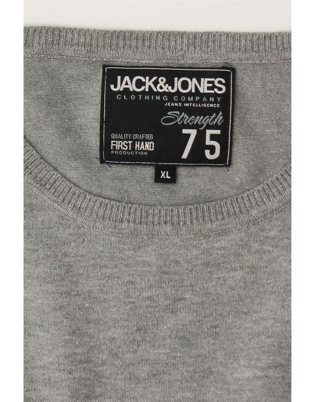 Jack & Jones Mens Crew Neck Jumper Sweater XL Grey Flecked
