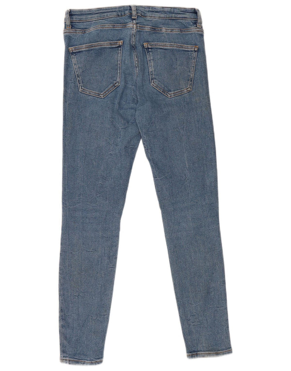 Zara Womens Skinny Jeans EU 38 Small W28 L28 Blue Cotton