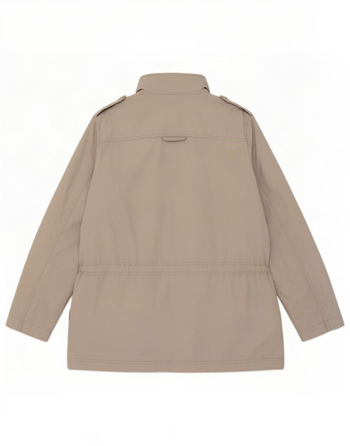 Zara Womens Military Jacket UK 12 Medium Beige