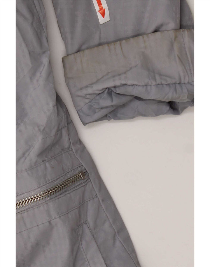 Marks & Spencer Womens Hooded Utility Jacket UK 18 XL Grey Polyester