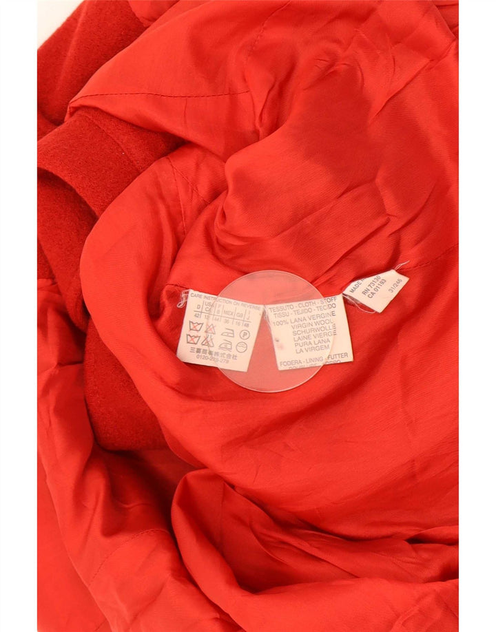 Marella Womens 2 Button Blazer Jacket UK 16 Large Red Wool