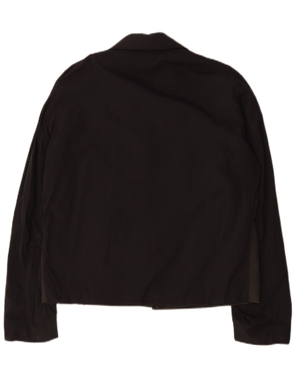 Hugo Boss Mens Bomber Jacket UK 38 Medium Black Colourblock