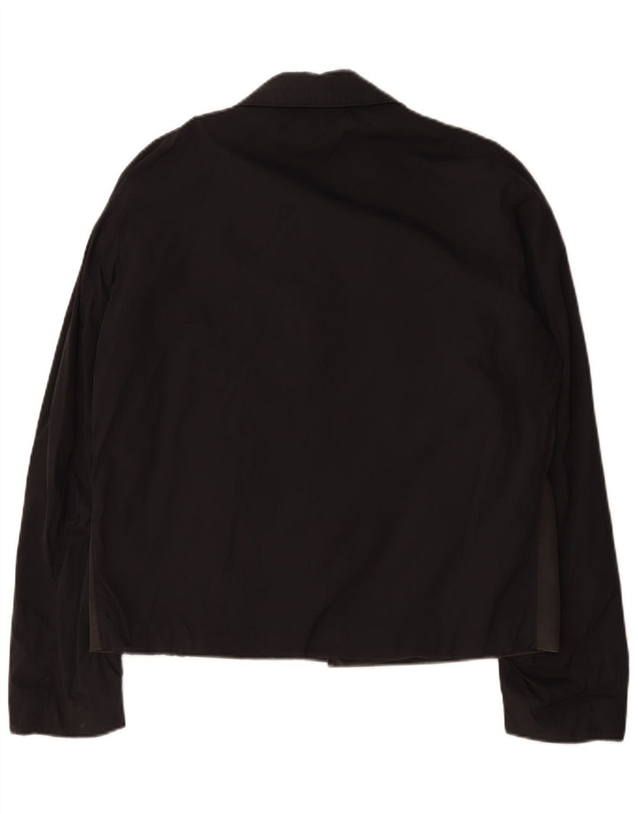 Hugo Boss Mens Bomber Jacket UK 38 Medium Black Colourblock