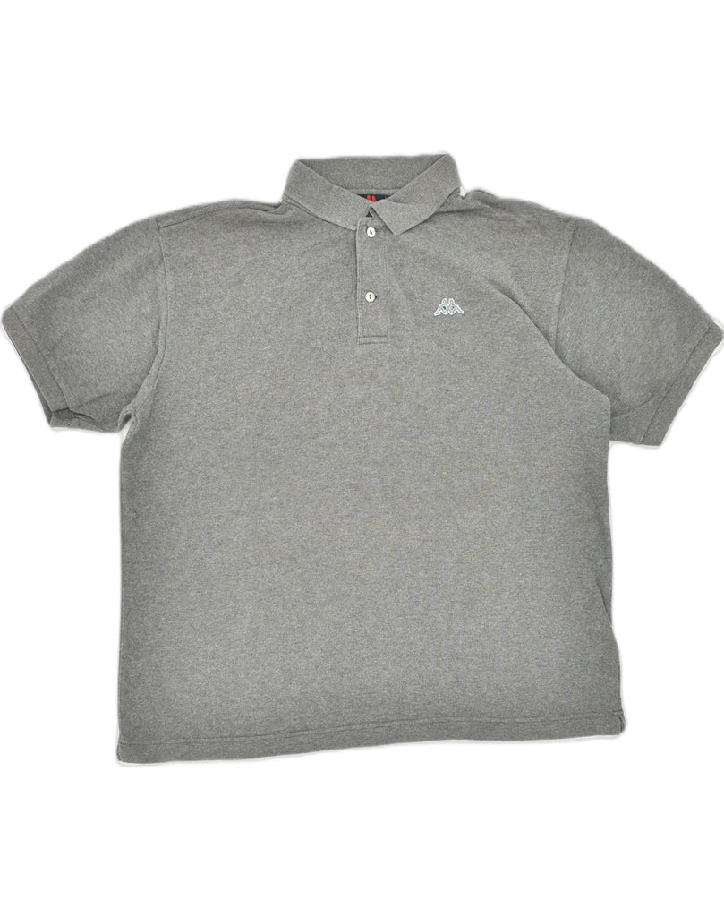 KAPPA Mens Polo Shirt Large Grey Cotton | Vintage Kappa | Thrift | Second-Hand Kappa | Used Clothing | Messina Hembry 