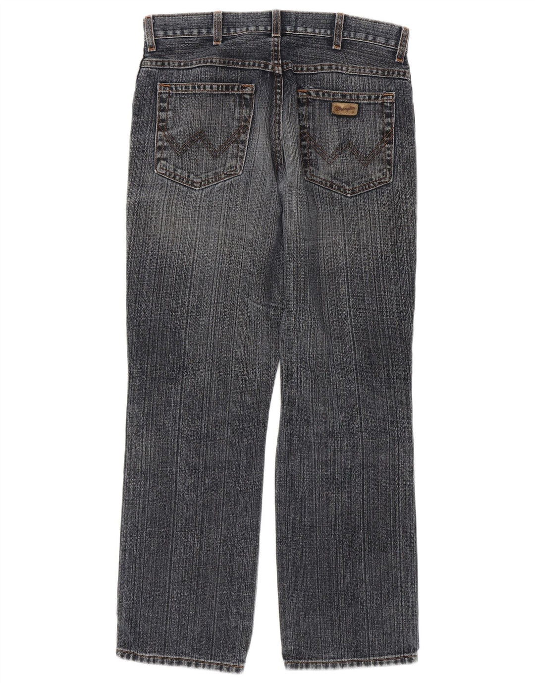 Wrangler Mens Regular Fit Straight Jeans W34 L32 Blue Cotton