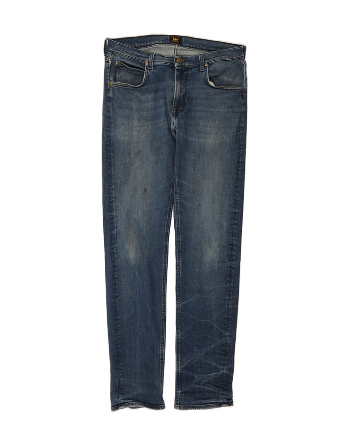 LEE Mens Daren Zip Fly Slim Jeans W33 L34 Blue Cotton Vintage Lee and Second-Hand Lee from Messina Hembry 