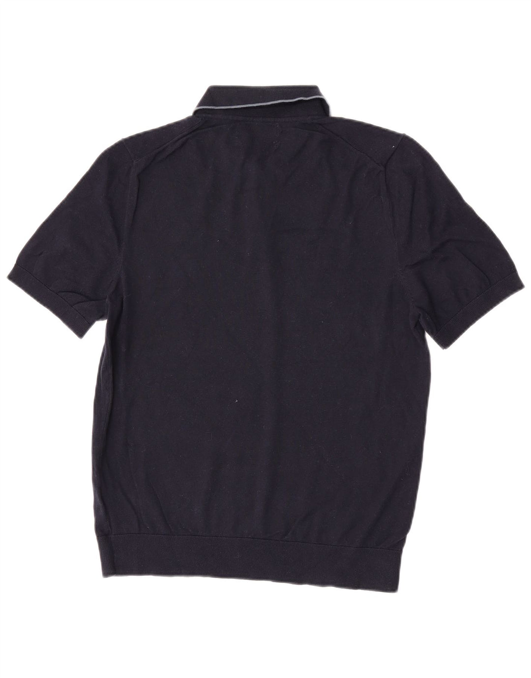 Marks & Spencer Mens Polo Shirt Medium Navy Blue Cotton