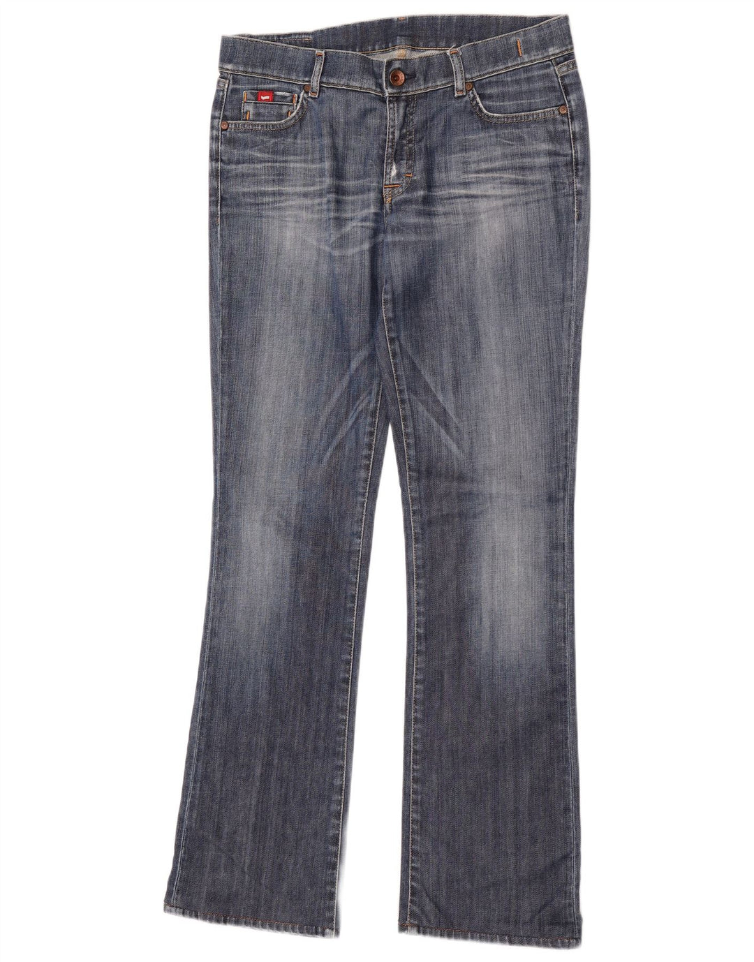Gas Womens Bootcut Jeans W30 L32 Blue Cotton