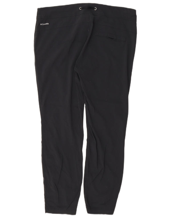 Columbia Womens Omni-Shield Hiking Trousers US 12 Large W34 L27 Navy Blue
