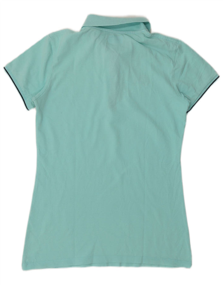 Kappa Womens Polo Shirt UK 14 Large Turquoise